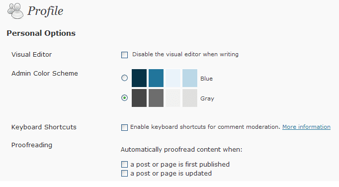 How to turn of Proof Reader in WP WordPress