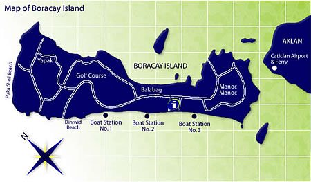 Boracay Island map