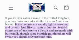 British or Scottish Scones.