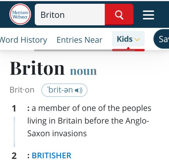 Briton - American version