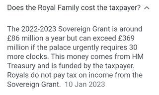 UK Royal Family Finance Example